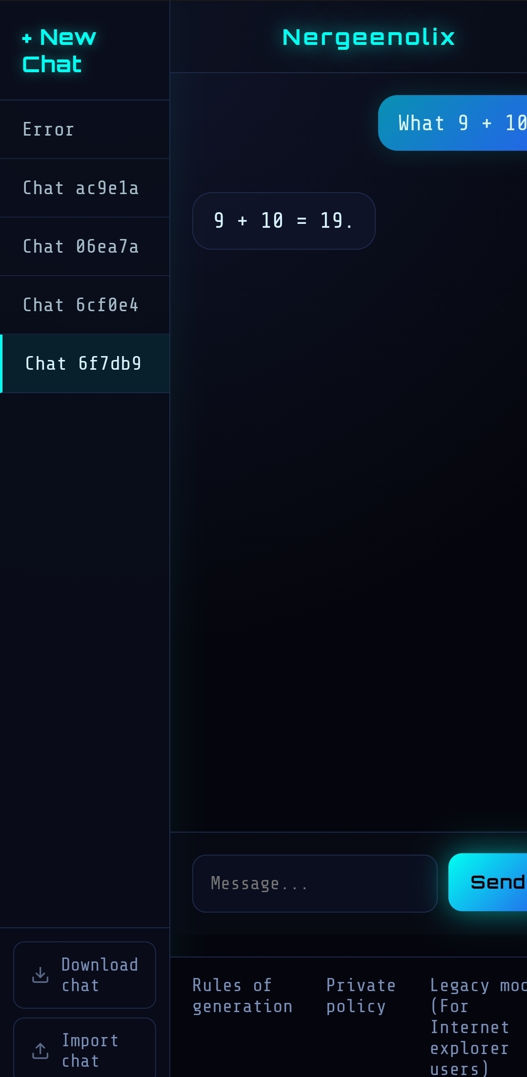 screenshot of the new nergeenolix looks