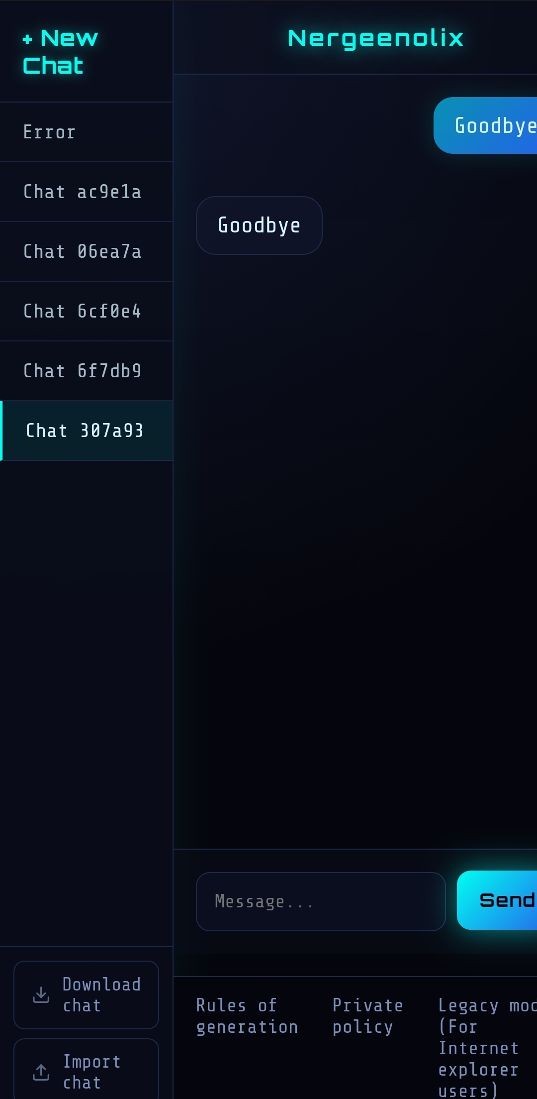 screenshot of the new nergeenolix looks